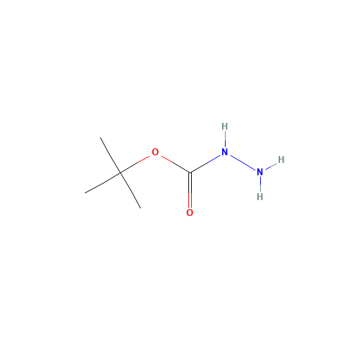 tert-Butyl carbazate (CAS: 870-46-2) - Chemical Structure and Molecular Formula 