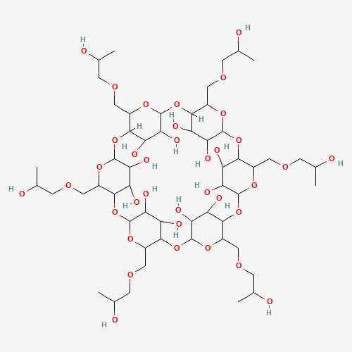 (2-HYDROXYPROPYL)-ALPHA-CYCLODEXTRIN (CAS: 99241-24-4) - Chemical Structure and Molecular Formula 