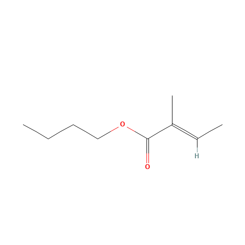 BUTYL TIGLATE (CAS: 7785-66-2) - Chemical Structure and Molecular Formula 