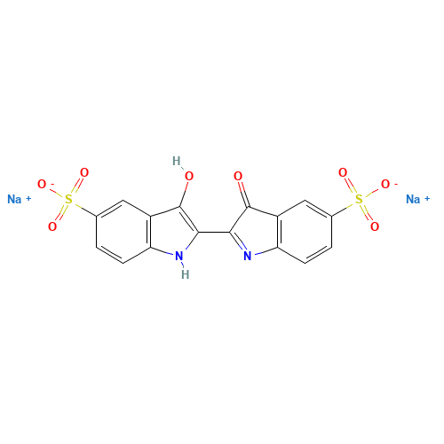 Acid Blue 74 (CAS: 860-22-0) - Chemical Structure and Molecular Formula 