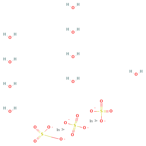 INDIUM SULFATE (CAS: 10294-68-5) - Chemical Structure and Molecular Formula 