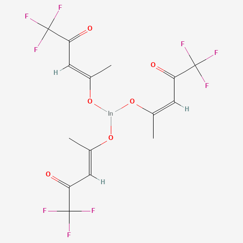 INDIUM TRIFLUOROACETYLACETONATE (CAS: 15453-87-9) - Chemical Structure and Molecular Formula 