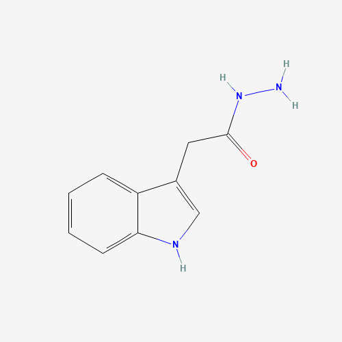 INDOLE-3-ACETIC ACID HYDRAZIDE (CAS: 5448-47-5) - Chemical Structure and Molecular Formula 