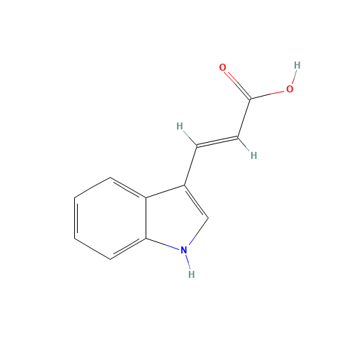 3-Indoleacrylic acid (CAS: 1204-06-4) - Chemical Structure and Molecular Formula 