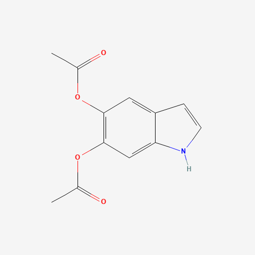 5,6-DIACETOXYINDOLE (CAS: 15069-79-1) - Chemical Structure and Molecular Formula 