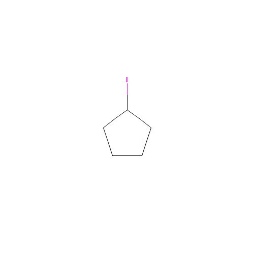 IODOCYCLOPENTANE (CAS: 1556-18-9) - Chemical Structure and Molecular Formula 