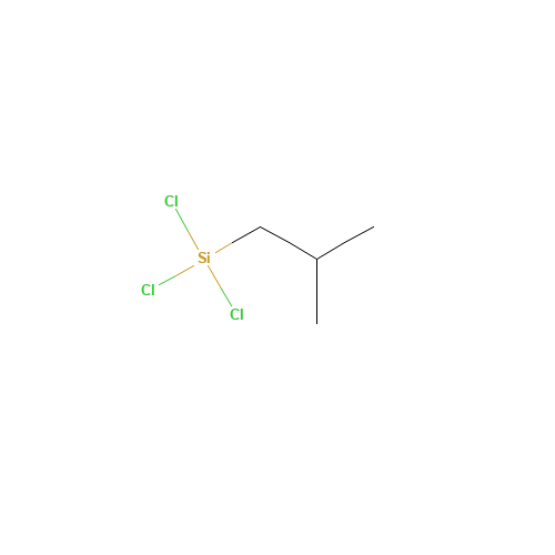 ISOBUTYLTRICHLOROSILANE (CAS: 18169-57-8) - Chemical Structure and Molecular Formula 