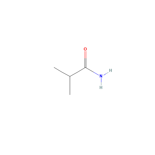 Isobutyramide (CAS: 563-83-7) - Chemical Structure and Molecular Formula 