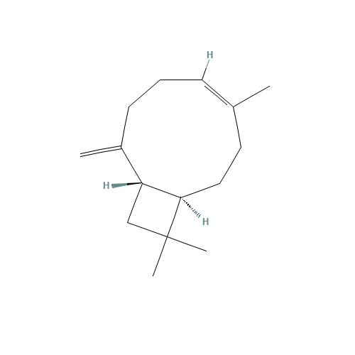 (-)-ISOCARYOPHYLLENE (CAS: 118-65-0) - Chemical Structure and Molecular Formula 