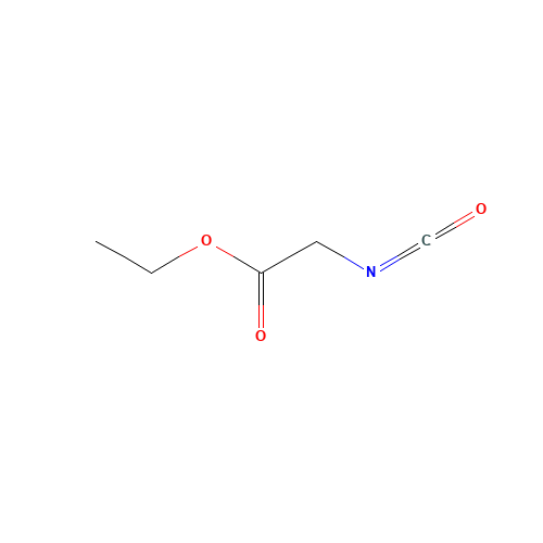 ETHYL ISOCYANATOACETATE (CAS: 2949-22-6) - Chemical Structure and Molecular Formula 