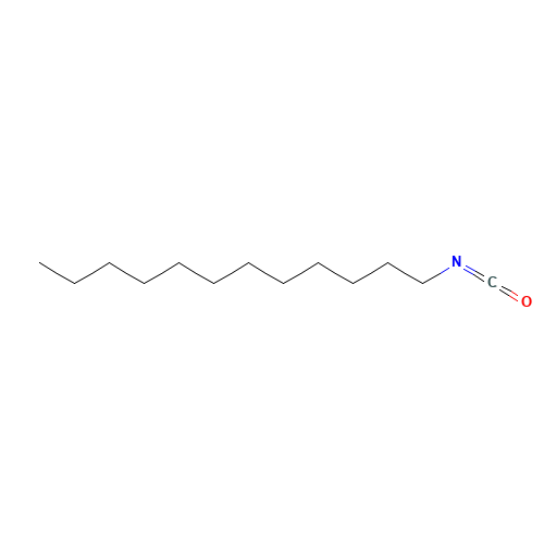 Dodecyl isocyanate (CAS: 4202-38-4) - Chemical Structure and Molecular Formula 