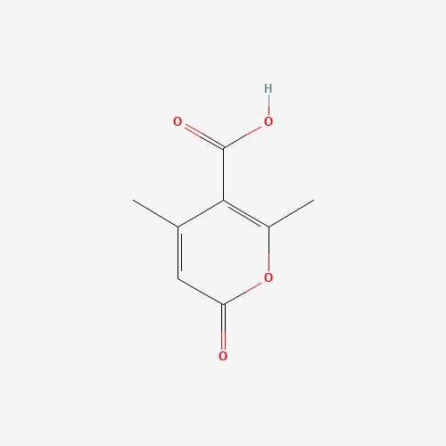 ISODEHYDROACETIC ACID (CAS: 480-65-9) - Chemical Structure and Molecular Formula 