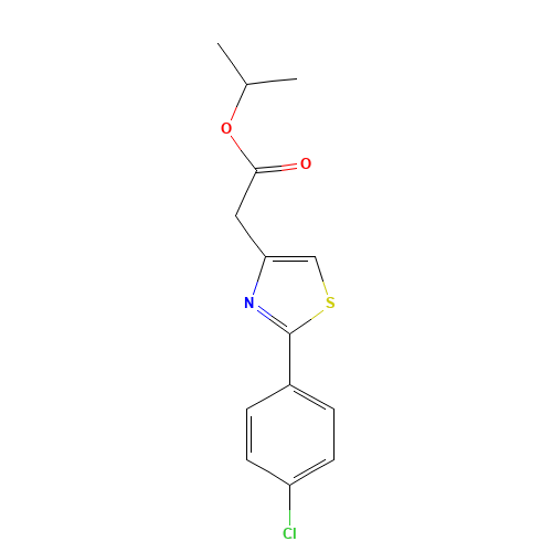 ISOPROPYL 2-[2-(4-CHLOROPHENYL)-1,3-THIAZOL-4-YL]ACETATE (CAS: 499771-13-0) - Related Chemical Product