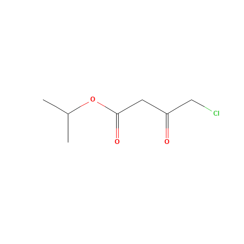 ISOPROPYL 4-CHLORO-3-OXOBUTANOATE (CAS: 41051-20-1) - Chemical Structure and Molecular Formula 