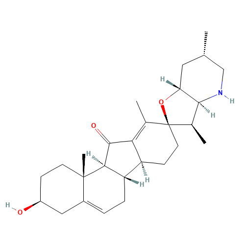 JERVINE (CAS: 469-59-0) - Chemical Structure and Molecular Formula 