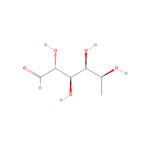 alpha-L-Rhamnose (CAS: 3615-41-6) - Chemical Structure and Molecular Formula 