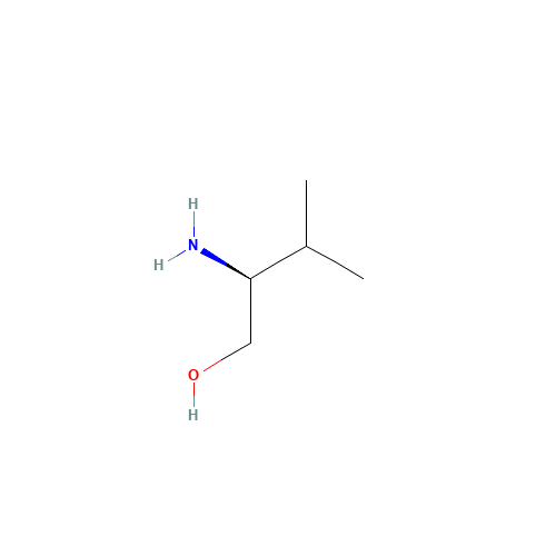 (S)-(+)-2-Amino-3-methyl-1-butanol (CAS: 2026-48-4) - Chemical Structure and Molecular Formula 