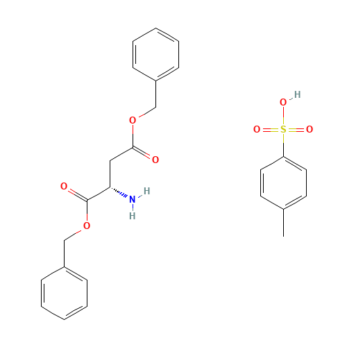 L-Aspartic acid dibenzyl ester 4-toluenesulfonate (CAS: 2886-33-1) - Chemical Structure and Molecular Formula 
