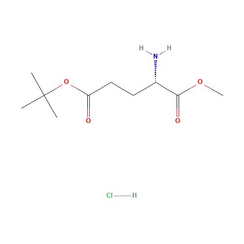 L-Glutamic acid 5-tert-butyl 1-methyl ester hydrochloride (CAS: 6234-01-1) - Chemical Structure and Molecular Formula 