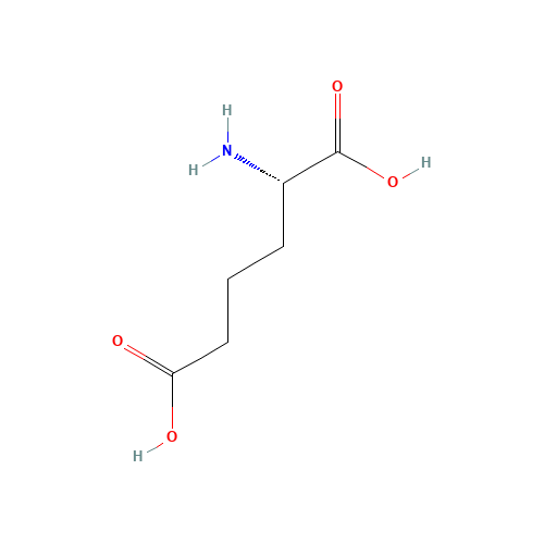 L-2-Aminoadipic acid (CAS: 1118-90-7) - Chemical Structure and Molecular Formula 