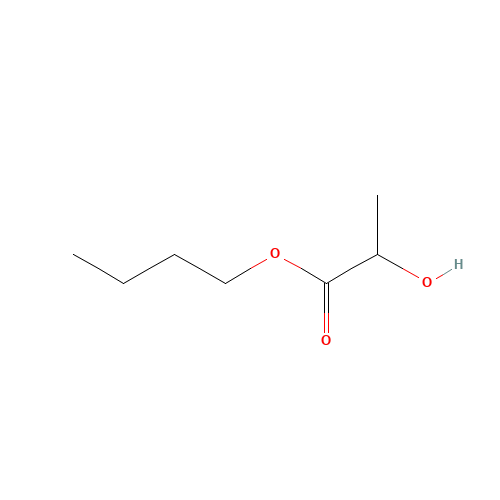 Butyl lactate (CAS: 138-22-7) - Chemical Structure and Molecular Formula 