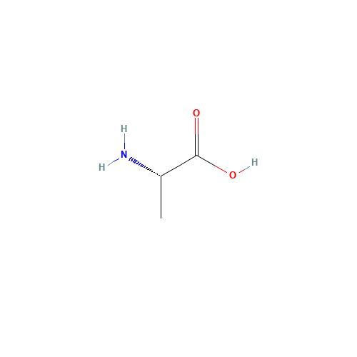 L-Alanine (CAS: 56-41-7) - Chemical Structure and Molecular Formula 