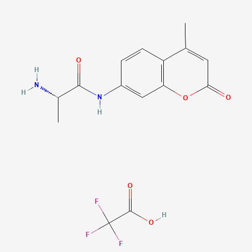 H-ALA-AMC TFA (CAS: 96594-10-4) - Chemical Structure and Molecular Formula 