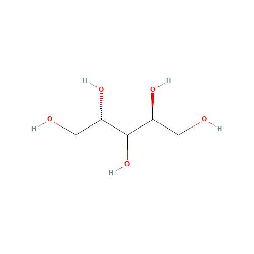 L-(-)-ARABITOL (CAS: 7643-75-6) - Chemical Structure and Molecular Formula 