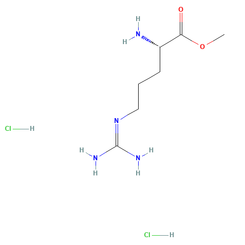 Methyl L-argininate dihydrochloride (CAS: 26340-89-6) - Chemical Structure and Molecular Formula 