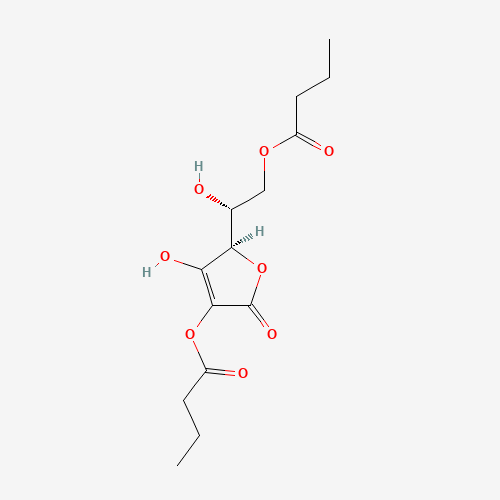 L-ASCORBYL 2,6-DIBUTYRATE (CAS: 4337-04-6) - Chemical Structure and Molecular Formula 
