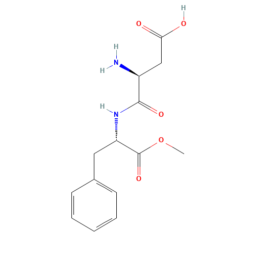 Aspartame (CAS: 22839-47-0) - Chemical Structure and Molecular Formula 
