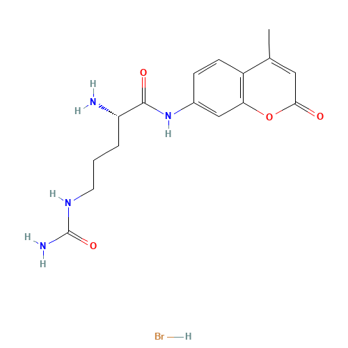 H-CIT-AMC HBR (CAS: 123314-39-6) - Chemical Structure and Molecular Formula 