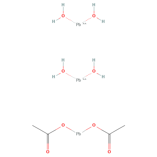 LEAD SUBACETATE (CAS: 1335-32-6) - Chemical Structure and Molecular Formula 