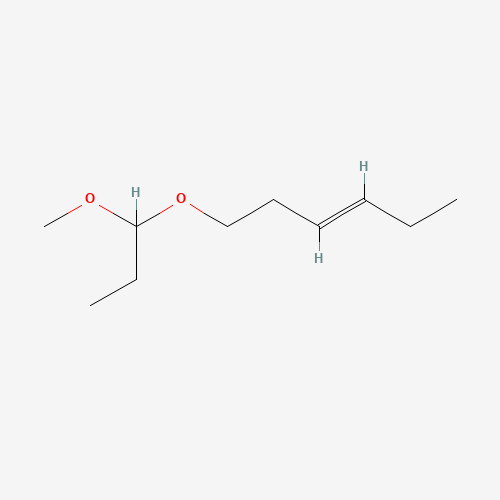 (E)-1-(1-methoxypropoxy)hex-3-ene (CAS: 97358-54-8) - Chemical Structure and Molecular Formula 