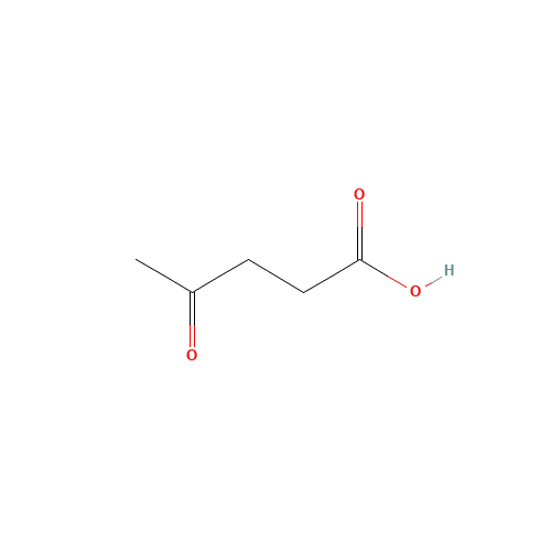 Levulinic acid (CAS: 123-76-2) - Chemical Structure and Molecular Formula 