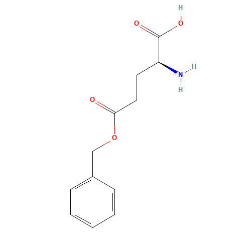 gamma-Benzyl L-glutamate (CAS: 1676-73-9) - Chemical Structure and Molecular Formula 