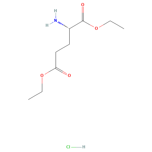 Diethyl L-glutamate hydrochloride (CAS: 1118-89-4) - Chemical Structure and Molecular Formula 