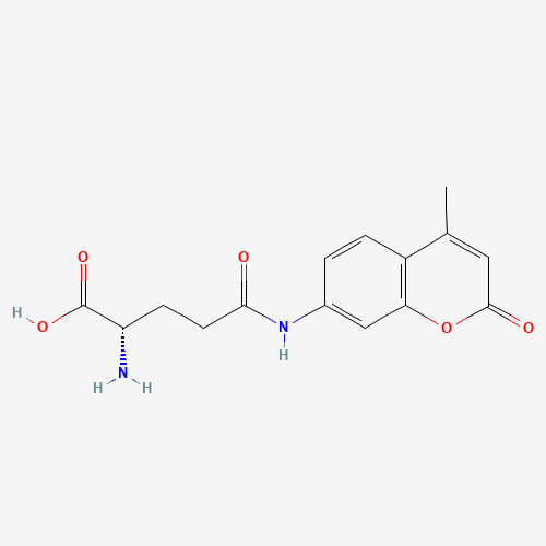 H-GLU(AMC)-OH (CAS: 72669-53-5) - Chemical Structure and Molecular Formula 