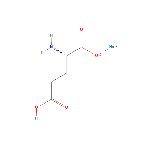 L-(+)Sodium glutamate (CAS: 142-47-2) - Chemical Structure and Molecular Formula 