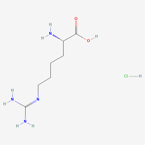 L(+)-Homoarginine hydrochloride (CAS: 1483-01-8) - Chemical Structure and Molecular Formula 