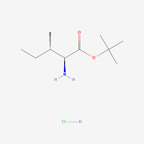 L-Isoleucine tert-butyl ester hydrochloride (CAS: 69320-89-4) - Chemical Structure and Molecular Formula 