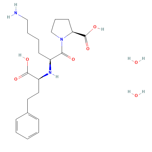 Lisinopril (CAS: 83915-83-7) - Chemical Structure and Molecular Formula 