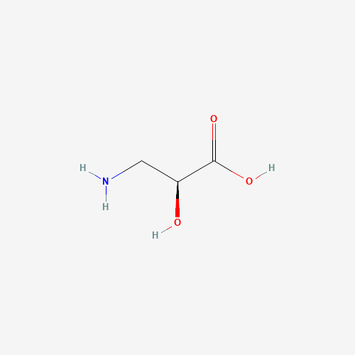 L-Isoserine (CAS: 632-13-3) - Chemical Structure and Molecular Formula 