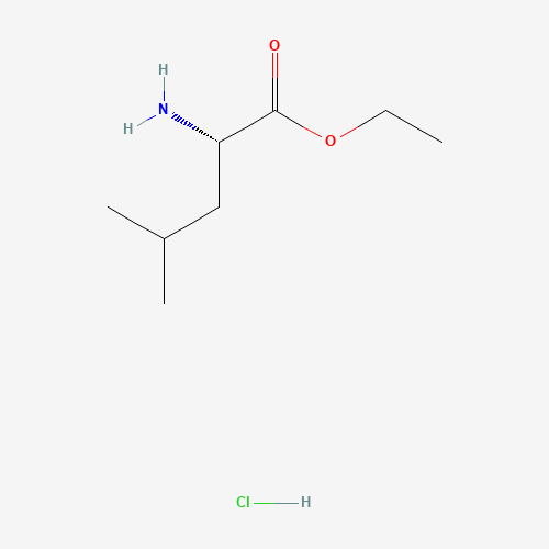 L-LEUCINE ETHYL ESTER HYDROCHLORIDE (CAS: 2143-40-0) - Chemical Structure and Molecular Formula 