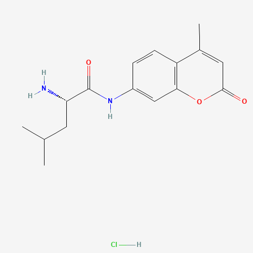 H-LEU-AMC HCL (CAS: 62480-44-8) - Chemical Structure and Molecular Formula 