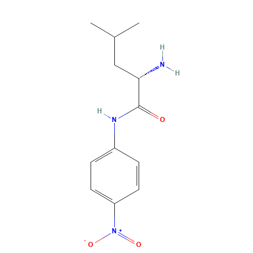 H-LEU-PNA (CAS: 4178-93-2) - Chemical Structure and Molecular Formula 