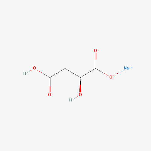 DL-MALIC ACID MONOSODIUM SALT (CAS: 68303-40-2) - Chemical Structure and Molecular Formula 