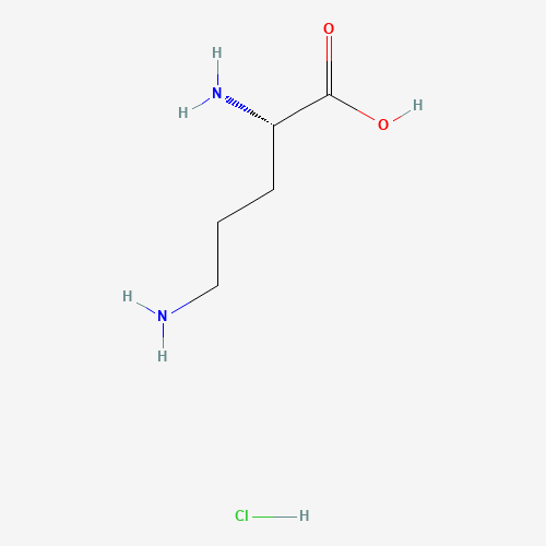 L(+)-Ornithine hydrochloride (CAS: 3184-13-2) - Chemical Structure and Molecular Formula 