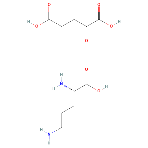 L-Ornithine 2-oxoglutarate (CAS: 5191-97-9) - Chemical Structure and Molecular Formula 