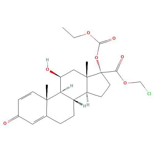 Loteprednol etabonate (CAS: 82034-46-6) - Chemical Structure and Molecular Formula 
